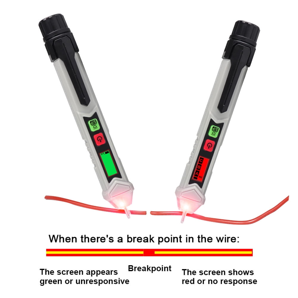 Details about   Non Contact Voltage Tester AC Electricity Detect Pen LCD Display LED Flashlight 