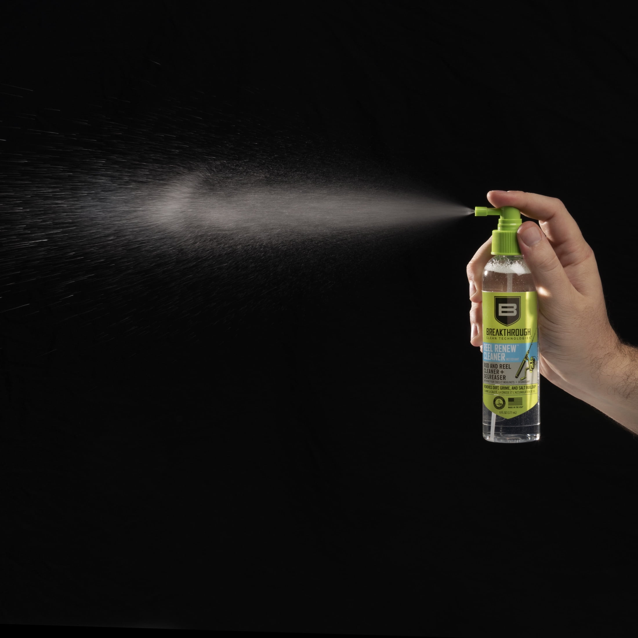 Breakthrough Clean Technologies® Reel Renew Rod & Reel Cleaner, 6Oz Pump Spray Bottle