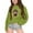 Green, variant on Little Kid Girls Zipper Hoodie 4t 5t Girls Hoodie Cat with Ears Butter Zip up And Children's Winter Christmas Themed Cow Print Warm And Comfortable Grey 4-5 Years