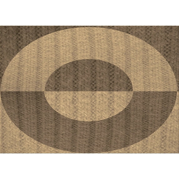 Ahgly Company Machine Washable Indoor Rectangle Transitional Peru Brown Area Rugs, 8' x 10'