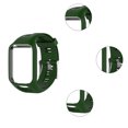 thumbnail image 4 of Correa de reloj de silicona para correa de muñeca de repuesto para TomTom 2 3 Runner 2 3 Spark 3, verde Inevent EL2367-05B, 4 of 7