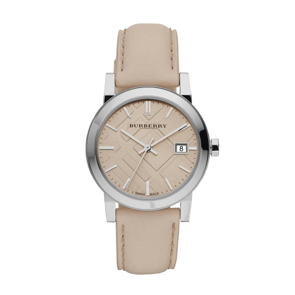 Burberry Watch, Women's Swiss Smooth Trench Leather Strap 34mm BU9107