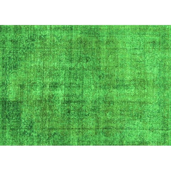 Ahgly Company Indoor Rectangle Persian Green Traditional Area Rugs, 2' x 4'