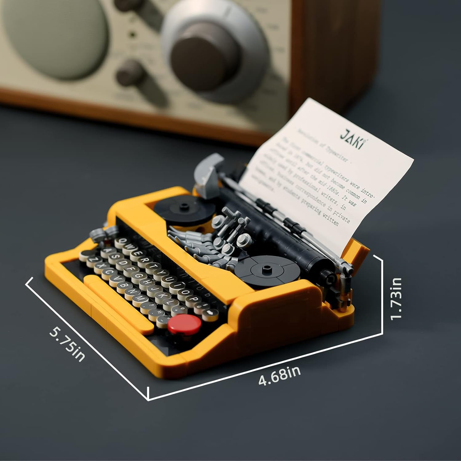 Typewriter Building Set Compatible with Lego for Adults,Ideas Cute Building Toys for Girls 8-14 Years,Christmas Toys for Kids