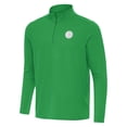 thumbnail image 2 of Men's Antigua Kelly Green Golden State Warriors St. Patrick's Day Intent Quarter-Zip Jacket, 2 of 4