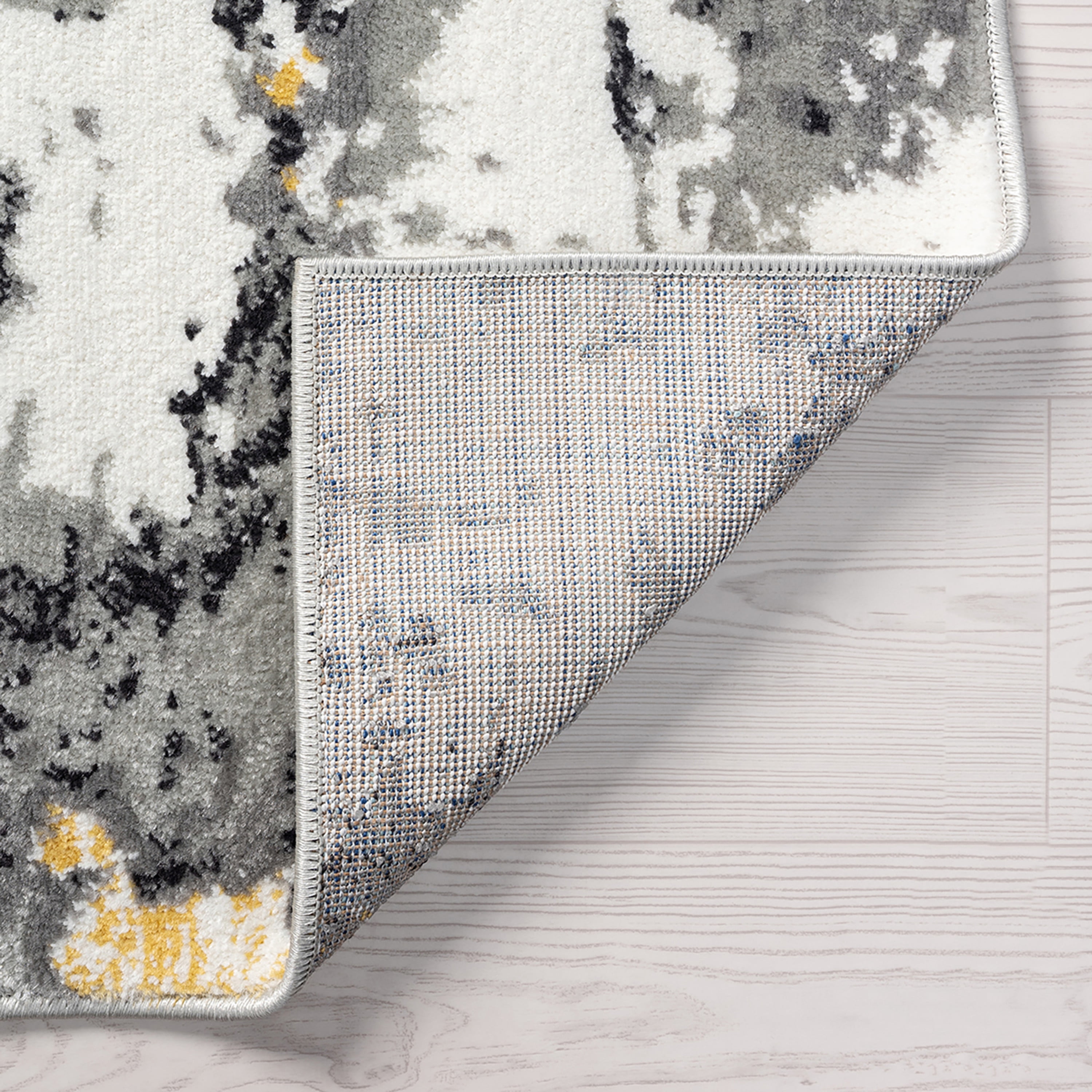 8x10 Modern Yellow Large Area Rugs for Living Room | Bedroom Rug | Dining Room Rug | Indoor Entry or Entryway Rug | Kitchen Rug | Alfombras para Salas 7'11'' x 10'3''