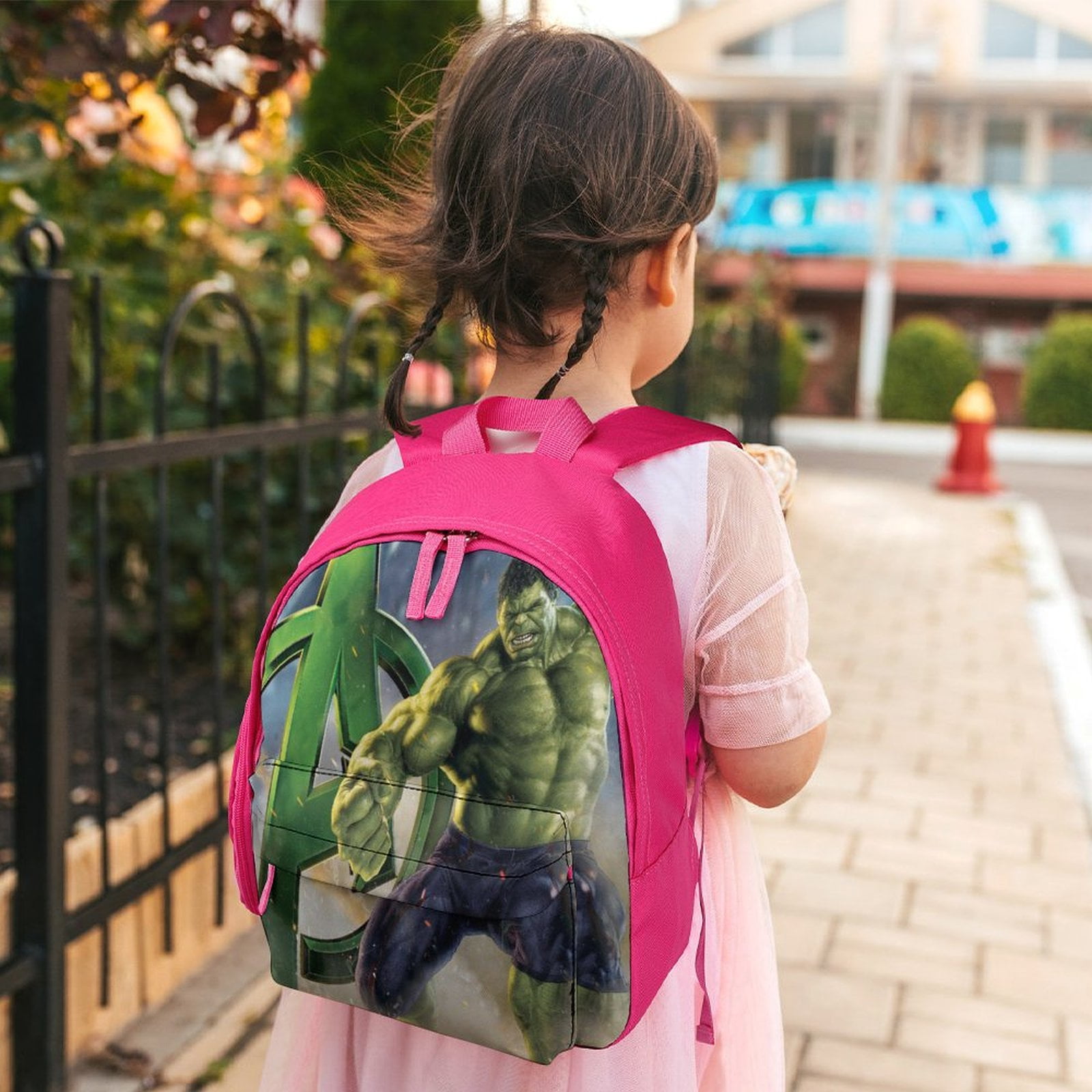 Hulk Kid Backpack School Bag Elementary Students Bookbags Travel Bag for Boys Girls
