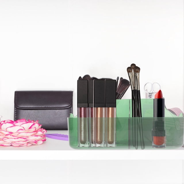 BESTYASH Organizador De Maquillaje Multifuncional Verde Para Y Escritorio Con Compartimentos Prácticos