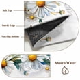 thumbnail image 5 of Spring White Daisy Wreath Large Area Rugs 8x10 ft Country Watercolor Floral Leaf Washable Rug Non Slip Indoor Carpet Absorbent Floor Mat for Living Room Bedroom Dining Room, 5 of 9