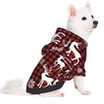 thumbnail image 2 of Gaeub Plaid Reindeer Snowflakes Dog Hoodie Sweatshirts Warm Dog Clothes for Small Dogs,Puppy and Cat Costume-Small, 2 of 7