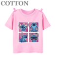 thumbnail image 2 of Camisetas de algodón para niños de moda de verano con múltiples estampados de manga corta y cuello redondo de Disney Stitch Anime, 2 of 5