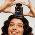 thumbnail image 4 of 25000 MCG Biotin Collagen Keratin Hair Skin and Nails Vitamins, Hyaluronic Acid, B‑Complex, Vegan Gluten Free Soy Free Beauty Support Supplement for Women & Men, 60 Capsules, 4 of 8