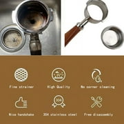 51mm Bottomless Portafilter 3 ears for Delonghi Dedica EC680/EC685, with Double Shot Capacity Cup Sieve Filter Basket
