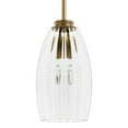 thumbnail image 2 of Hunter - Rossmoor 1-light Luxe Gold, Mini Pendant Light, Dimmable, Formal Style, Bell Shaped, for Bedrooms, Dining, Living Rooms - 13158, 2 of 7