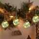 thumbnail image 5 of Adornos de Navidad para bola de hortensia | Decoración de lámpara de araña transparente y luminosa | Material de vidrio | Brillo ajustable | LED de ahorro energético | 8x7,5cm | Rosa Púrpura Verde, 5 of 6