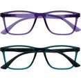 thumbnail image 1 of OPULIZE NYX Reading Glasses with Blue Light Blocking for Women Men, Rectangular Frame with UV & Eyestrain Protection, 1 of 7