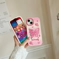 thumbnail image 4 of Case for iPhone 15 Pro,Cute 3D Kawaii Phone Cases Funny Butter Bear Angel Cartoon Cover with Keychain Soft Silicone Gel Drop Protection Case Women Girls for iPhone 15 Pro, 4 of 7
