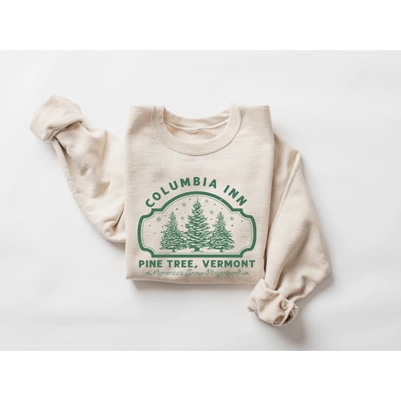 Columbia Inn Pine Tree Vermont Season Sweatshirt, Season Movie Sweatshirt, White Season Sweatshirt, Winter Sweater, Season S TSHIRT All Size S-5XL