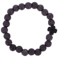 thumbnail image 1 of Pulsera de cruz con cuentas circulares hecha a mano para hombres y mujeres, joyería católica de moda para la fe y la oración, accesorio religioso, delicada pulsera de rosario, 1 of 7