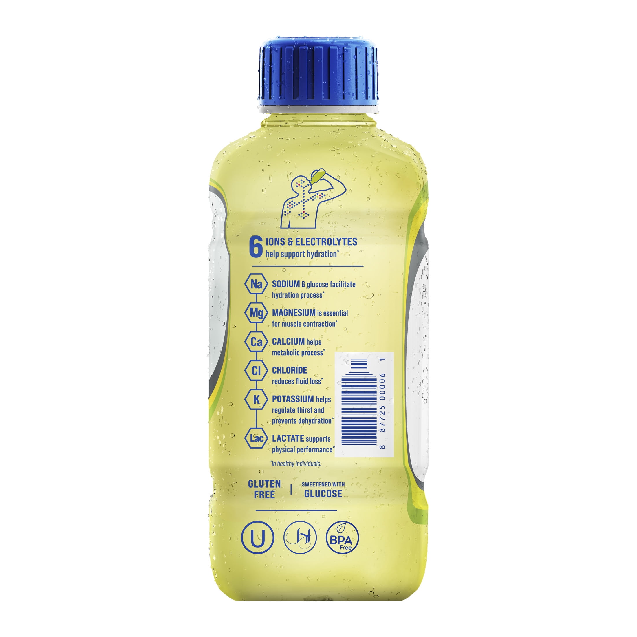 (2 pack) Electrolit Electrolyte Hydration Beverage, Lemon-Lime, 21 fl oz Bottle, Glutten Free, Vegan Friendly