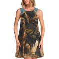 thumbnail image 1 of Disketp desert Man Shepherd Dog para Vestido sin Mangas para Mujeres, Vestidos de Verano para Mujeres, Casual y Holgado para la Playa, 1 of 7
