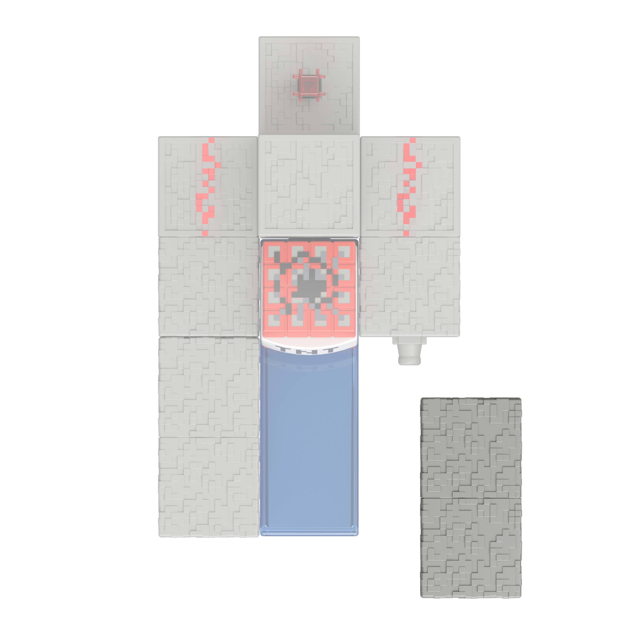 Minecraft Fox Action Figure & Accessory Set, 3.25-inch Scale Collectible Toy with Building Piece