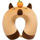 thumbnail image 1 of Travel Pillow with Capybara Animal, Soft Headrest, Lightweight and Portable Design for Airplanes, Sleeping Kids and Adults, 1 of 4