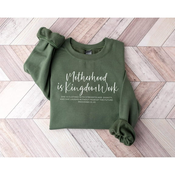 DOPASHIRT Popular Religious Mom Shirt, Motherhood Is Kingdom Work Mother Shirt, Christ Mom Tee, Christ Mother Day Gift, Religious Mom Unisex S-5XL Hot Trending Shirt, Vintage Birthday Gift