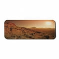 thumbnail image 1 of Galaxy Computer Mouse Pad, Landscape from the Movie Fictional Galaxy Clash Pattern Sunset Mountains, Rectangle Non-Slip Rubber Mousepad Large, 31" x 12" Gaming Size, Brown Yellow, by Ambesonne, 1 of 2