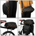 thumbnail image 3 of 3 in 1 Bike Rack Bag Trunk Bag Waterproof Bicycle Rear Seat Bag Cooler Bag with 2 Side Hanging Bags Cycling Cargo Luggage Bag, 3 of 6