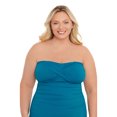 thumbnail image 6 of Time and Tru Women’s and Women’s Plus Bandeau Twist Front One Piece Swimsuit, Sizes XS-3X, 6 of 7