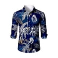 thumbnail image 4 of LTTVQM Mens Hawaiian Shirt Casual Long Sleeve Button Down Shirt Comfortable Collared Beach Tops 2026 Summer Tops Light Blue M, 4 of 4
