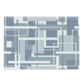 thumbnail image 1 of Geometric Cutting Board, Minimalist Futuristic Digital Bars Stripes Hightech Style Illustration, Decorative Tempered Glass Cutting and Serving Board, Large Size, Cadet Blue Grey White, by Ambesonne, 1 of 1