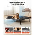 thumbnail image 2 of KFFKFF Elevated Dog Bed, 45" X 38" Pet Bed with Removable Pillow, Breathable Mesh, Durable Bed for Large Pet, Gray, 2 of 9