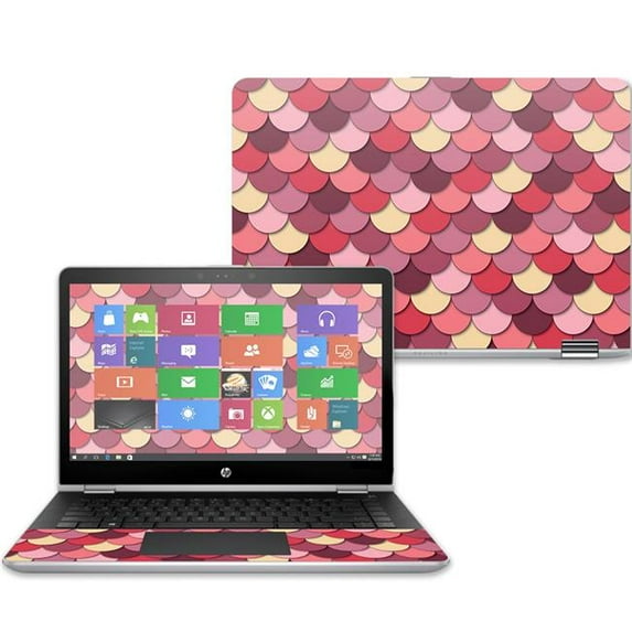 MightySkins HPPX360143-Pink Scales 14 in. Skin Decal Wrap for HP Pavilion x360 2017 Sticker - Cats Make Me Happy
