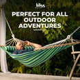 thumbnail image 2 of Bliss Hammocks Caribbean Hammock with Pillow & Hardware, 48" Wide, Mediterranean Stripe, 2 of 12