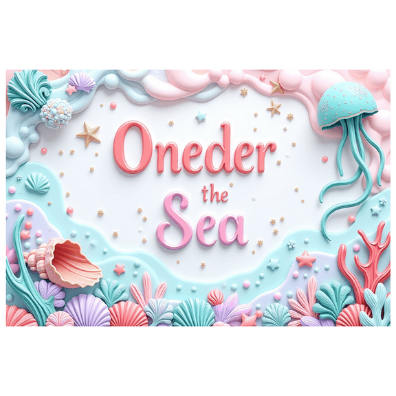 Yatrandify Colorful Design Happy Birthday Ocean Theme Banner for Kids Party Underwater Event Decoration