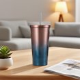 thumbnail image 5 of PONPRNGY Tumbler Double Wall Vacuum Insulated Travel Glitter Mug,Stainless Steel Tumblers with Lid and Straw, Powder Coated Coffee Cups for Woman, 5 of 6