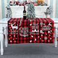 thumbnail image 2 of Grid Household Table Mat Cloth Set 180cmx31cm, Christmas Decoration,b, 2 of 4