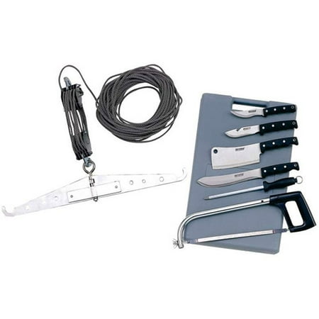 Meyerco Game Cleaning Set with Gambrel and Hoist