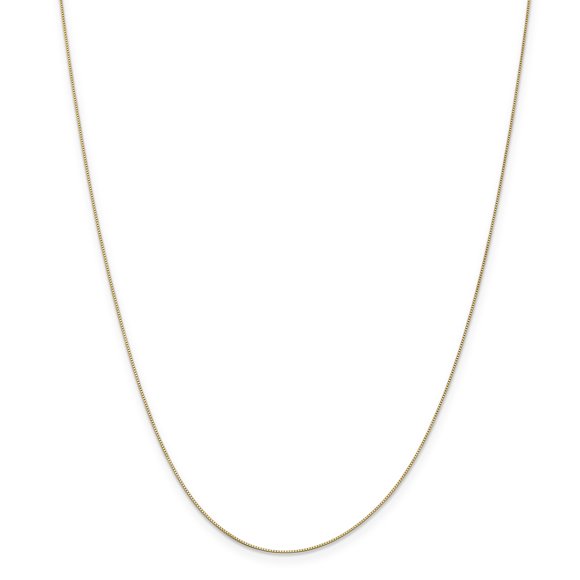 14K Yellow Gold .5mm Box Chain 18 Inch