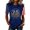 Navy, variant on EANJE 911 25th Anniversary Commemorative T-Shirt for Women Vintage Crew Neck USA Flag Shoulder Short Sleeve Tshirts Vintage 911 Memorial 25th Anniversary Tees Green XL