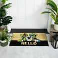 thumbnail image 2 of Northlight Ivory and Black "Hello" Multicolor Dog Outdoor Coir Doormat 18" x 30", 2 of 6