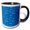 Black/White, variant on 3drose, White Math Formulas on a Blue Background, 15oz Mug