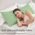 thumbnail image 6 of Light Green Body Pillow Cover 20x54, Farmhouse Solid Green Color Modern Art Decorative Pillowcase with Zipper, Microfiber Pillow Protector, Soft Breathable Long Lumbar Pillowcases for Women, 6 of 9