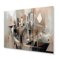 thumbnail image 2 of DESIGN ART Designart "Essence Of Abstract Cubism I" Abstract Cubism Metal Wall Art 32 in. wide x 16 in. high, 2 of 4