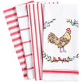 thumbnail image 1 of Pantry Rooster Kitchen Dish Towel Set Of 4, 100-Percent Cotton, 18 X 28-Inch, 1 of 6