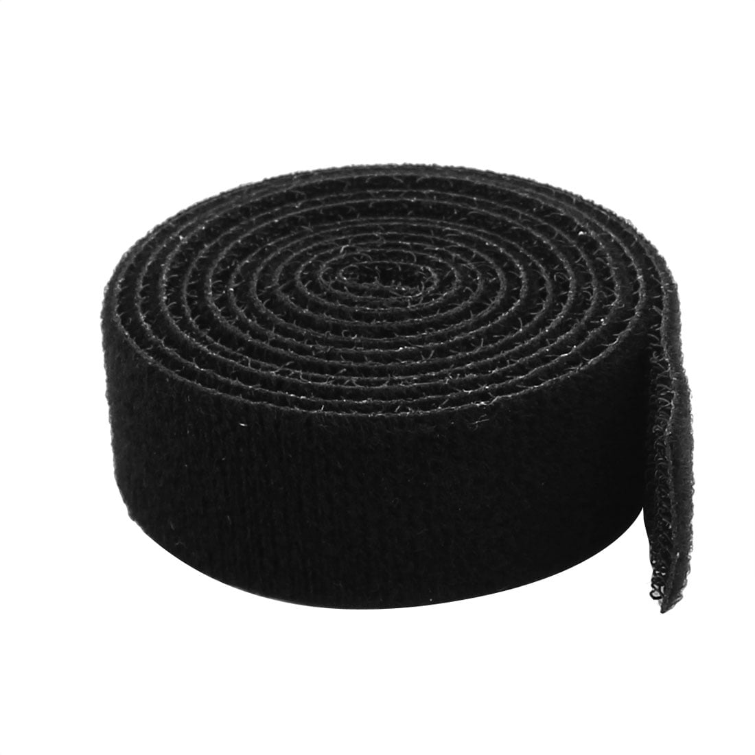 2cm Width 1m Long Black Reusable Cable Ties Back To Back Sticky Tape Strip