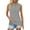 Grey, variant on XIAONU Shirts For Women Sleeveless Plain Solid Color Tank Shirt Casual Comfortable Breathable Summer Tops For Daily Wear And Sports