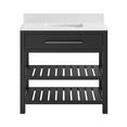 thumbnail image 3 of DHP Camden 36” Bathroom Vanity, Black with Dark Pewter Towel Rack, 3 of 15